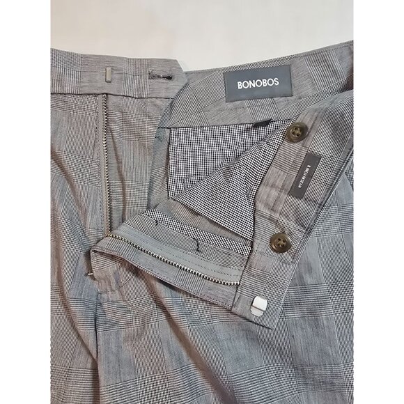 Bonobos Gray Hounds tooth Cotton Mens Shorts 8" Inseam size 34 - Picture 7 of 13